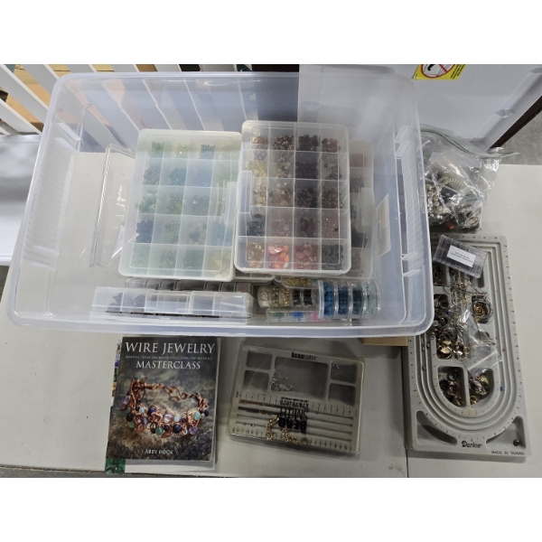 16 Containers of Jewelry Beads