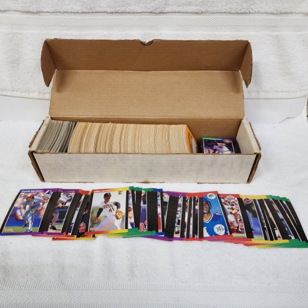 14In Long Box FILLED With Assorted Baseball Trading Cards ~ Mostly 1988 Leaf 