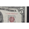 Image 2 : RARE U.S. Currency - 1953C $5  STAR NOTE
