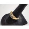 Image 2 : 10K Yellow Gold Channeled Diamonds "LOVE" Ring Size 7 TW: 3.2g