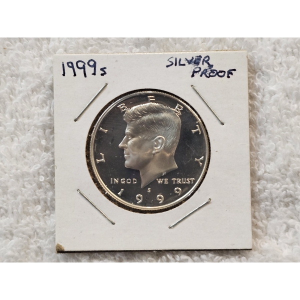 1999 Silver Proof Half Dollar Coin - AFV $.50