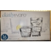 Image 1 : DailyWare 16pc Drinking Glasses - 8 Tall, 8 Short