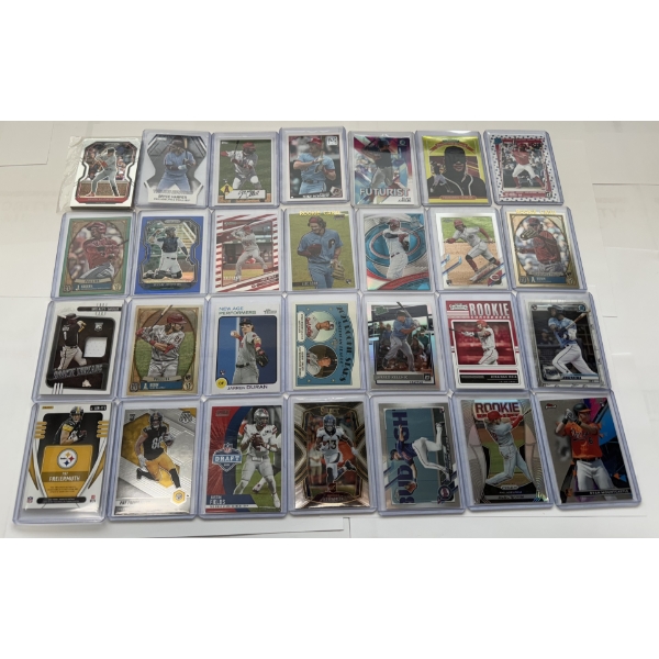 Large Lot of Assorted Sports Cards- Many Rookies Included!!! Mint Condition! 28 Count