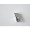 Image 4 : Nice 14K White Gold with Solitaire Diamond Pendant Total Weight: 0.8g