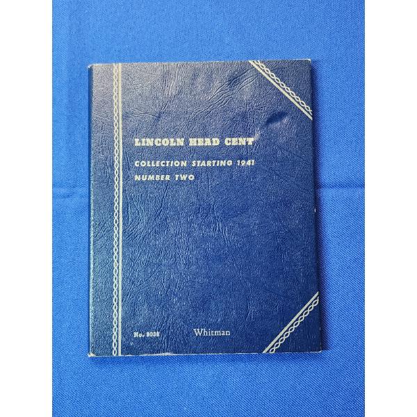 Lincoln Head Cent Coin Collecting Book Starting 1941 - Coins Included - FV: $0.67