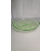 Image 2 : 1930's Anchor Hocking Mayfair/Open Rose Green Uranium Glass Depression Glass Low Bowl