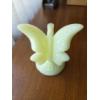 Image 3 : PICKUP IN CANTON - Fantastic Vintage Custard Uranium Glass 5'' Butterfly  