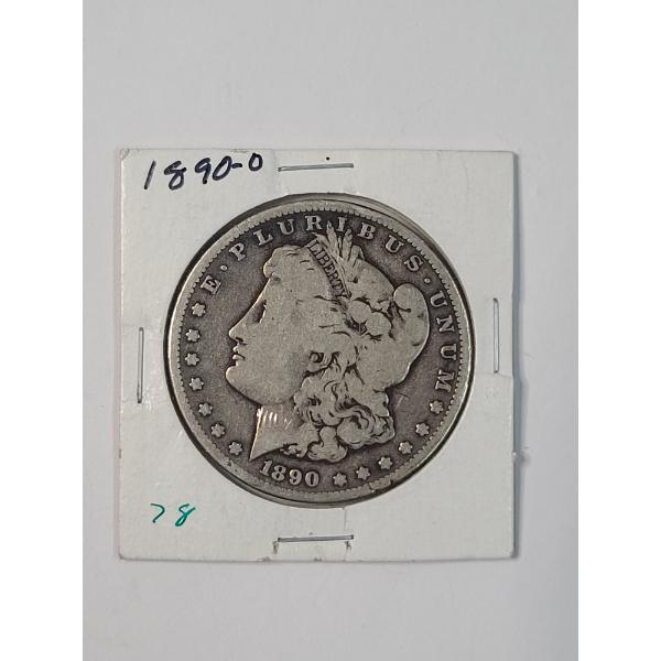 United States 1890-O Morgan 90% Silver Dollar