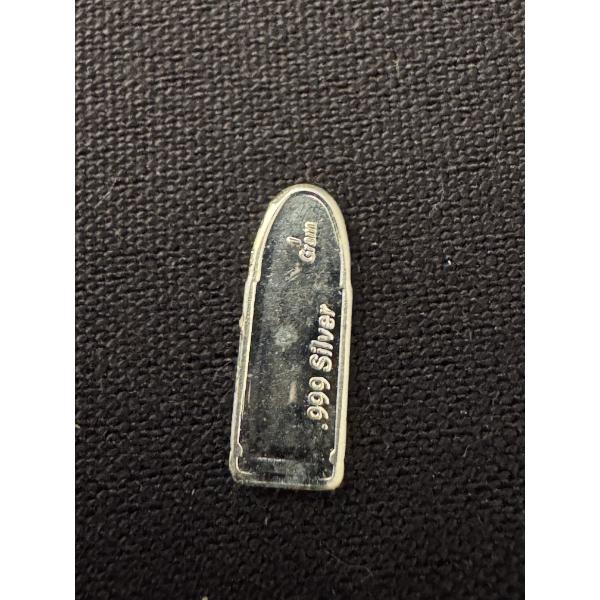Premium Bullet 1 Gram .999 Fine Silver Bar - Hard To Find 
