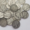 Image 3 : $2.50 Face Value of Assorted Years Mercury & Barber U.S. 90% Silver Dimes 