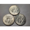 Image 4 : Three 40% Silver Kennedy Half Dollars - $1.50 Face Value