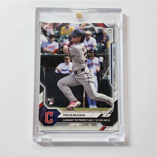 2026 Topps Now Travis Bazzana RC #153 1st MLB Hit RBI & SB Cleveland Guardians Rookie Card