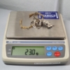Image 4 : Nice Lot of Sterling Silver Jewelry: Gold-Tone Bracelet, Chain Necklace, Ring, Pin TW: 23.0g