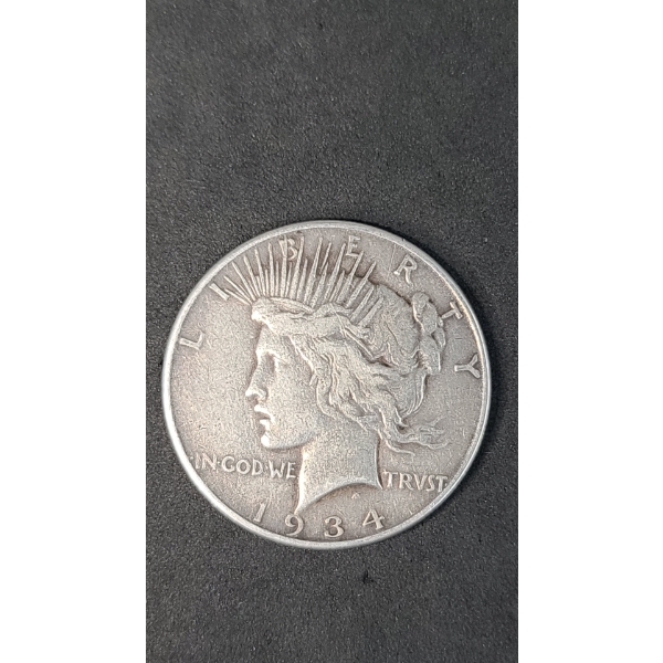1934-P 90% Silver Peace Dollar
