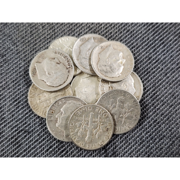$1.00 Face Value in Assorted 90% Silver Roosevelt Dimes