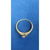Image 5 : Women's 14K Gold Ring With Diamonds - Size: 6 - Weight: 3.2g