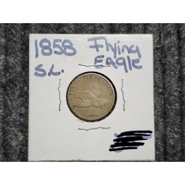 1858 Flying Eagle United States One Cent Coin ~ GREAT COIN FOR ANY LEVEL COLLECTOR!