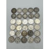 Image 1 : 90% Silver Dimes Including Barber, Mercury, & Roosevelt - Face Value = $3.00