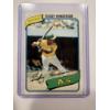 Image 1 : 1980 Topps Rickey Henderson ROOKIE Baseball Card In Protective Holder - Excellent Card