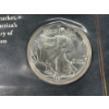Image 2 : 1987 US $1 Silver Eagle - 1 oz .999 Fine Silver & Eagle from Great Seal Stamp - Commemorative w/ COA