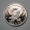 Image 1 : 1982 Sunshine Minting One Troy Ounce .999 Fine Silver Round