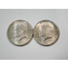 Image 1 : Two 1964 90% Silver Kennedy Half Dollars FV: $1.00