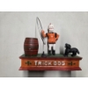 Image 1 : Excellent Condition Vintage Trick Dog Cast Iron Coin Bank 