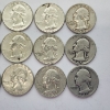 Image 3 : $3.00 Face Value of Assorted Years U.S. Washington 90% Silver Quarters