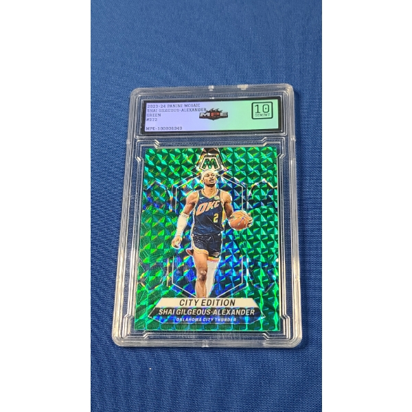2023/2024 Panini Mosaic Shai Gilgeous-Alexander Green #272 MPE 10 GEM/MT Basketball Card