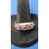 Women's 14K Gold Amethyst Cluster Ring (Missing A Stone) - Size 11- Weight 3.4g