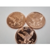 Image 5 : 3 - 1 AVDP Ounce .999 Fine Copper Rounds: 9/11, Colt 45, & M16 Rifle Designs (3 oz Total) Mint Cond.