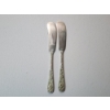 Image 1 : x2 Steiff "Rose" Sterling Silver Butter Knives TW: 62.2g