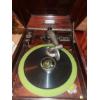 Image 11 : RARE Nice Working Conditon Antique Victrola Table Top Model W / Large Lot Of Original Records!
