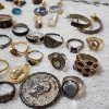 Image 8 : Nice Assortment of Vintage Fashion Jewelry Including Many Rings, Necklaces & Pins!