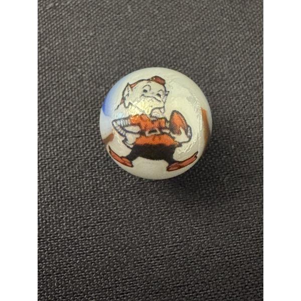 Vintage Cleveland Browns Special Promotional Advertising Marble - Mint Condition