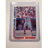 Image 1 : 1982 Topps Johnny Bench In Action Cincinnati Reds Baseball Card In Protective Holder