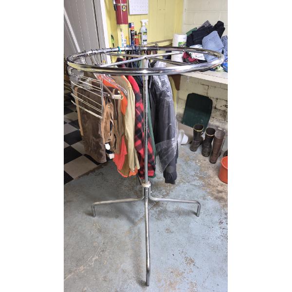 PICKUP IN CANTON - REVOLVING ROUND CLOTHES RACK AS SHOWN