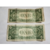 Image 6 : x2 U.S. Blue Seal $1 Silver Certificates: 1935-F and 1957-B