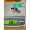 Image 5 : Two Sterling Silver Necklaces Ft. Nice Green Stone & Tree Pendant - Weighing 25.9 Grams