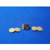 Image 1 : 10K Gold Pin and x2 10K Gold Cufflinks - Total Weight: 8.4 grams