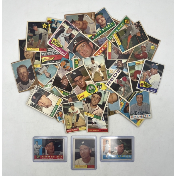Lot of Vintage Baseball Cards Including Harmon Killenbrew,, Al Kaline, and Luis Aparicio!!!