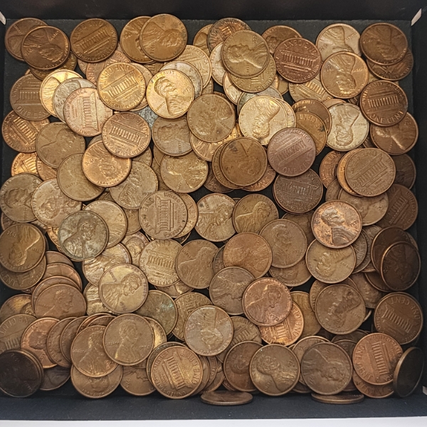 Approx. $2.00 Face Value of Unsearched Assorted Years Lincoln Memorial Cents 