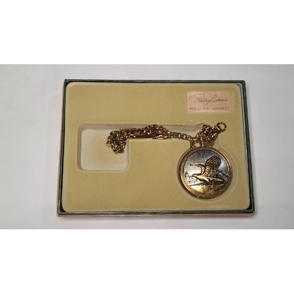 Majesti Phillip Crowe Signature Series Quartz Japan Movement Pocket Watch 
