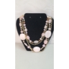Image 8 : Pink Stone Wristwatch, Bracelets, Layered Necklace & Pink/White Stone Necklace