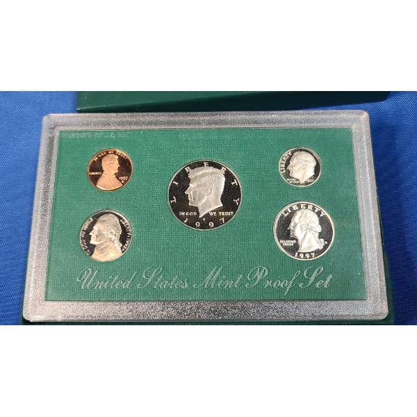 1997-S Unites States Mint Proof Bank Coin Set 