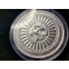 Image 4 : 1 Troy Ounce .999 Fine Silver Aztec God of Death Bullion Round in Capsule 