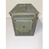 Image 2 : (1) Military Style Vintage Metal Ammo Transport Can Storage Box