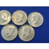 Image 3 : Lot of 5 Assorted Years 40% Silver Kennedy Half Dollars - Face Value: $2.50