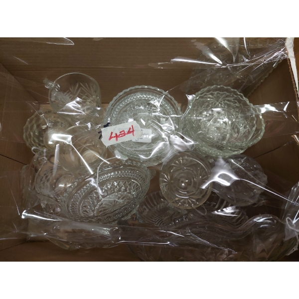 Vintage Box Lot - Crystal Glass Pieces As Shown 