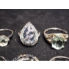 Image 6 : Beautiful Sterling Silver Rings In Various Styles & Stones - Weighing Total of 29.9 Grams
